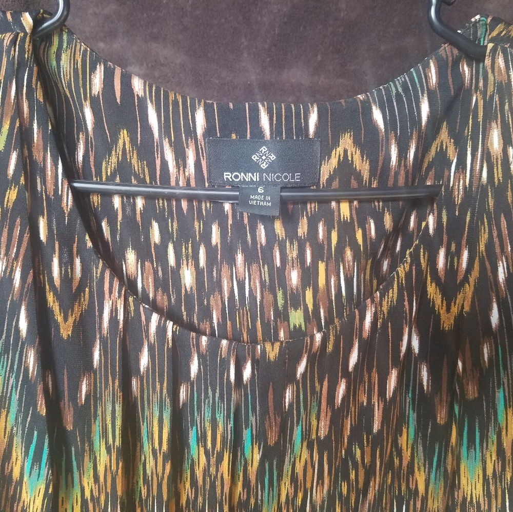 Jewel and earth tones dress size 6 fits 8